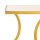 Beistelltisch Dekotisch eckig Sofatisch Tisch Metall gold Emaille