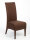 Rattanstühle 4er-Set Antonio Polsterstühle braun Wildlederoptik cogna