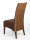 Rattanstühle 4er-Set Antonio Polsterstühle braun Wildlederoptik cogna