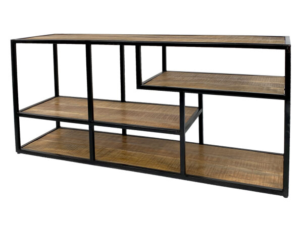 Standregal Raumteiler Bücher Regal Medienregal Bücherbord 130x60x36cm