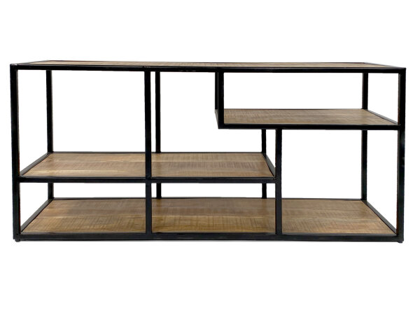 Standregal Raumteiler Bücher Regal Medienregal Bücherbord 130x60x36cm