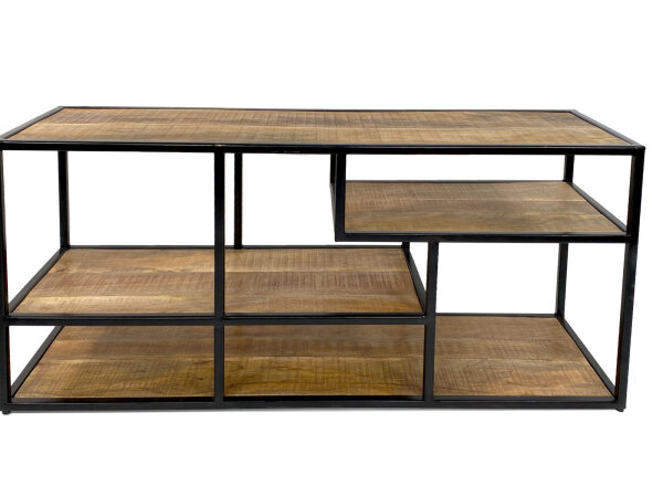 Standregal Raumteiler Bücher Regal Medienregal Bücherbord 130x60x36cm