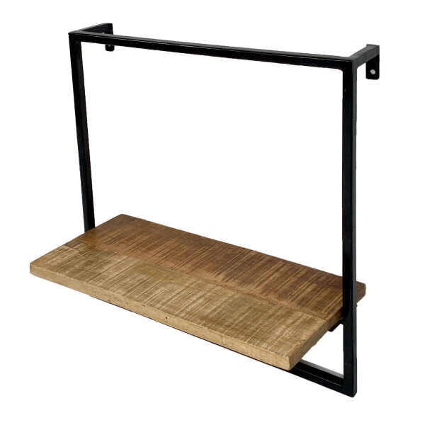 Hängeregal Wandregal Bücher Regal Bücherbord 50x50x25 cm schwarz