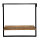 Hängeregal Wandregal Bücher Regal Bücherbord 50x50x25 cm schwarz