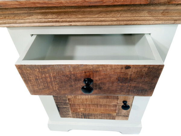Nachtschrank Nachtttisch B 45 H 60 cm Nacht-Kommode Ibiza Massivholz