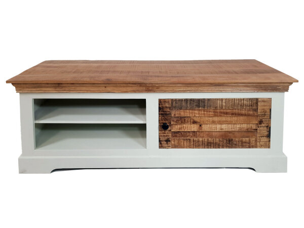 TV Lowboard TV Schrank B 114 H 45 cm Massivholz Fernsehschrank Ibiza