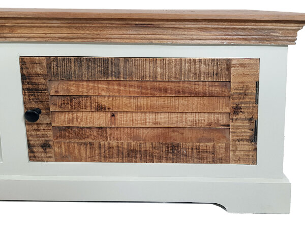 TV Lowboard TV Schrank B 114 H 45 cm Massivholz Fernsehschrank Ibiza