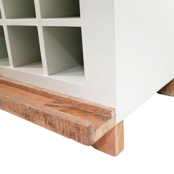 Barschrank B 72 H 80 cm Weinregal Wein Schrank Hausbar Weinbar
