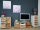 TV Schrank Massivholz B 125 H 45 cm TV Lowboard Fernsehschrank
