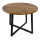 Couchtisch rund 60cm Beistelltisch Cannes Metall-Gestell schwarz weiß
