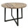 Couchtisch rund 60cm Beistelltisch Cannes Metall-Gestell schwarz weiß