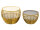 Beistelltisch 2er Set Dekotische Sofatisch Glamira Couchtisch gold