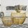 Beistelltisch 2er Set Dekotische Sofatisch Glamira Couchtisch gold