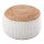 Sitzpouf Jute Sitzhocker rund Deko Hocker natur Sitzpouf Fußhocker