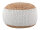 Sitzpouf Jute Sitzhocker rund Deko Hocker natur Sitzpouf Fußhocker
