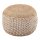 Sitzpouf Jute Sitzhocker rund Deko Hocker natur Sitzpouf Fußhocker
