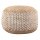 Sitzpouf Jute Sitzhocker rund Deko Hocker natur Sitzpouf Fußhocker