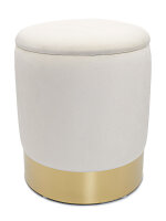 Samthocker Deko Hocker Samt Pouf Dekopouf Velour mit...