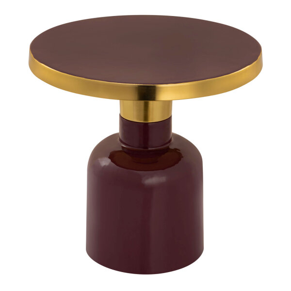 Beistelltisch rund Dekotisch Lampentisch Sofatisch Glam Tisch Metall