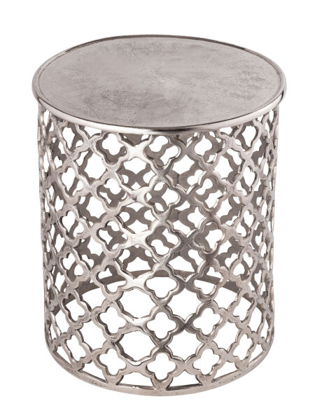 Dekotisch Beistelltisch Kairo silber o. gold Aluminium Orientalisch