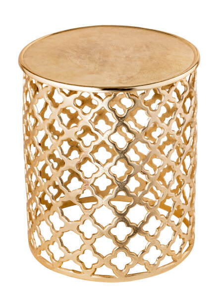 Dekotisch Beistelltisch Kairo silber o. gold Aluminium Orientalisch