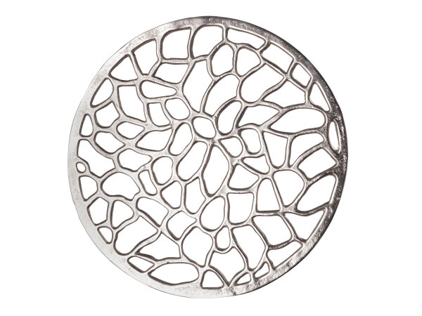 Beistelltisch Metall Dekotisch Agadir silber o. gold Korallen-Design