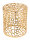 Beistelltisch Metall Dekotisch Agadir silber o. gold Korallen-Design