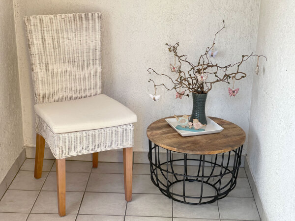 Couchtisch Lexington Beistelltisch Wohnzimmertisch Satztisch Ø 55cm Massivholz