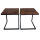 Couchtisch 2er Set Wohnzimmer-Tisch-Set Beistelltisch Atlanta Metall