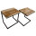 Couchtisch 2er Set Wohnzimmer-Tisch-Set Beistelltisch Atlanta Metall