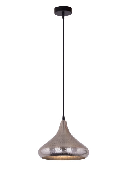 Hängelampe Pendelleuchte Hängeleuchte Tropfenform silber Vintage