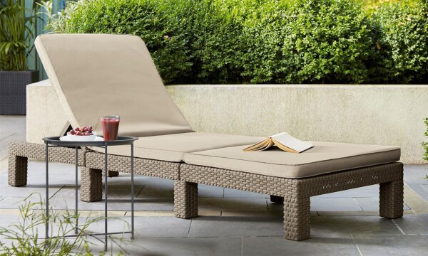 Beistelltisch Gartentisch Ø47 H51 Balkon Tisch Terassentisch rund Alberta Metall
