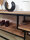 TV Lowboard Fernsehschrank TV Bord Liverpool Metall-Gestell schwarz