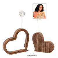Fotohalter Foto-Clip Set 2-teilig Herzen Tischdeko...
