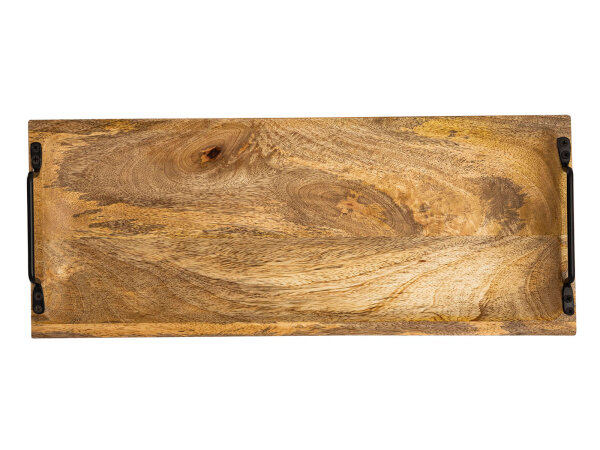 Holztablett Tablett Serviertablett Tablett aus Mangoholz massivholz