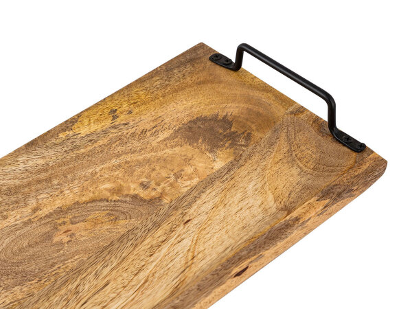 Holztablett Tablett Serviertablett Tablett aus Mangoholz massivholz