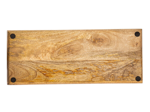Holztablett Tablett Serviertablett Tablett aus Mangoholz massivholz