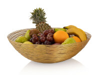 Obstschale Drahtstruktur Brotkorb Obstkorb Metall rund...
