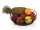 Obstkorb Metall Brotkorb Obstschale rund Metall Ø28 cm schwarz