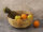 Obstschale ø 30 cm Brotkorb Obstkorb rund gold dollce Metall Drahtstruktur