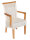 Esszimmer Stühle Set 2 Stück mit Armlehnen Rattanstühle weiß Rattan nachhaltig
