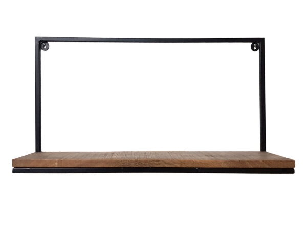 Bücher Regal Wandregal Bücherbord 75 x 40 cm Liverpool Metall-Gestell schwarz