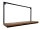 Bücher Regal Wandregal Bücherbord 75 x 40 cm Liverpool Metall-Gestell schwarz