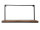 Bücher Regal Wandregal Bücherbord 75 x 40 cm Liverpool Metall-Gestell schwarz