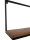 Bücher Regal Wandregal Bücherbord 75 x 40 cm Liverpool Metall-Gestell schwarz