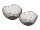 Obstschale Metall Brotkorb Set 2 Stück Obstkorb Metall schwarz o. gold rund Wave