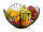 Obstschale Metall Brotkorb Set 2 Stück Obstkorb Metall schwarz o. gold rund Wave