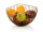 Obstschale Metall Brotkorb Set 2 Stück Obstkorb Metall schwarz o. gold rund Wave