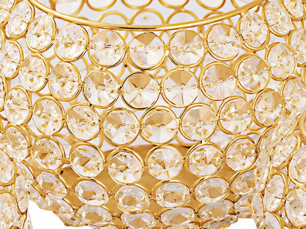 Kerzenhalter Set 3-teilig Teelichthalter Kerzenständer gold o. silber Kristall