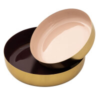 Deko Schale 2er Set rund ø 22 Knabberschale Glam...